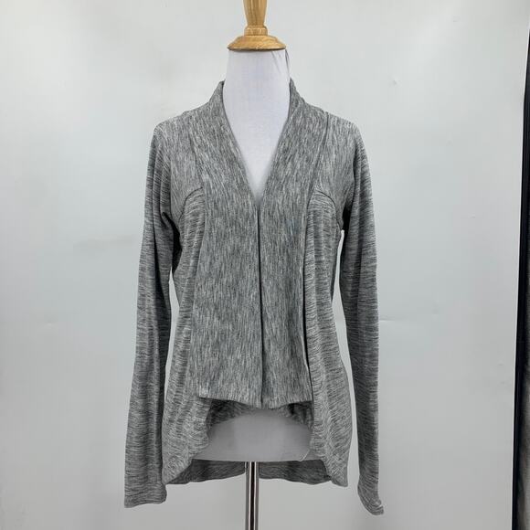 Athleta Cardigan Womens XS Extra Small Grey Nirvana Wear Two Ways Wrap Sweater - Picture 2 of 14